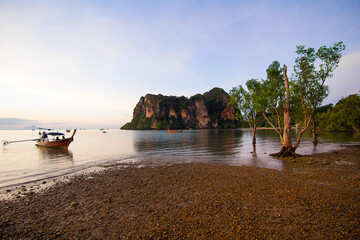 Wall Mural - Krabi, Thailand - place to take ferry and boat to Railay Beach