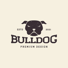 Logo Symbol Icon Vecthead Face Bull Dog Black Vintage Logo Symbol Icon Vector Graphic Design Illustration Idea Creative Or Graphic Design Illustration Idea Creative