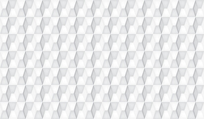 Poster - Volume realistic vector cubes texture, light geometric seamless tiles pattern, design white background for you projects 