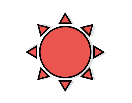 可愛い太陽のイラスト　素材