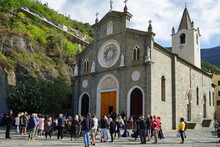 The Church Of San Giovanni Battista In Riomaggiore, Cinque Terre, Italy