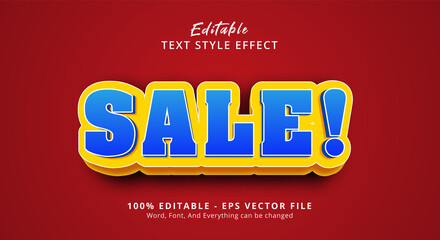 Poster - Editable text effect, Sale! text effect template