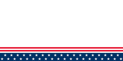 Wall Mural - USA patriotic banner background. Vector EPS10.