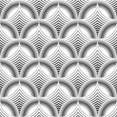 Poster - Abstract seamless gold pattern in Asian style.
