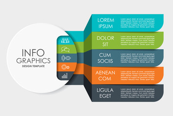 Infographic design template with place for your data. Vector illustration.