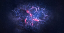 Galaxy And Nebula. Stars And Far Galaxies. Sci-fi Space Wallpaper. Elements Of This Image Furnished By NASA