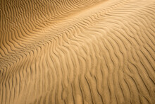 Shadows On Ripples On Sand Dunes, Isla Magdalena, Baja California Sur