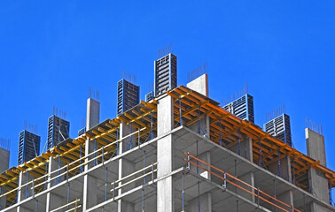 Wall Mural - Formwork on construction site