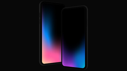 Wall Mural - Gradient Smartphone Mockup. Vector illustration