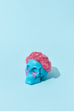 Slime On Blue Skull