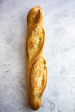 French Baguette On A Table