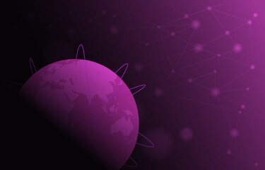 Poster - Global Digital Network Communication Connection Internet Computer Technology Business