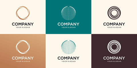 Globe Business vector logo template