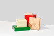 © Martí Sans/Stocksy - Colorful gift packages in studio
