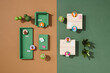 © Marc Tran/Stocksy - Classroom landing page in paper cut style.