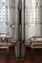 Metal Tanks In Contemporary Factory
