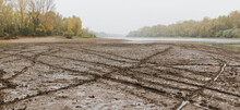 Autumn Landscape With Impassable Mud After Rain