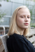 Portrait Of Young Blonde Woman 