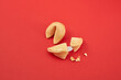 © Yaroslav Danylchenko/Stocksy - Broken and whole Chinese fortune cookies