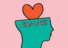 Mental Health Self Love Head