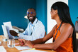 © BONNINSTUDIO/Stocksy - Optimistic black coworkers in office