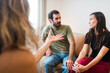 © Ibai Acevedo/Stocksy - Couple work during therapy session