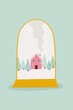 © Gemma can fly/Stocksy - Waterblobe snow house winter illustration