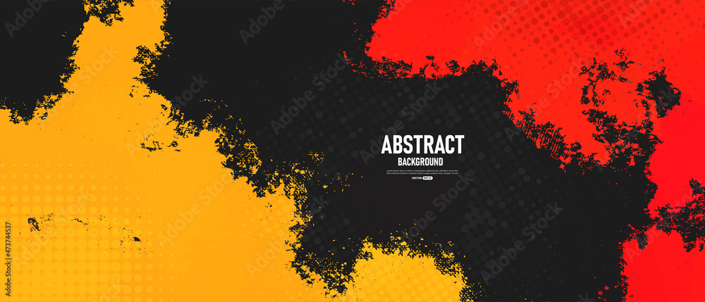 Abstract grunge background with halftone style. Stock Vector | Adobe Stock