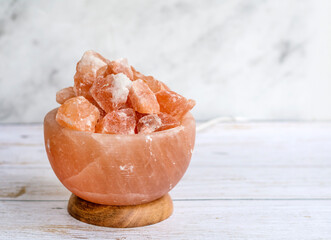 Himalayan pink salt crystals lamp 