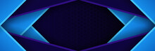 Modern Blue Technology Background Banner