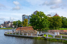 Kaliningrad, View From The New Dam To The Shore Of The Upper Pond
