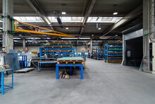 Manufacturing Equipment And Workbench In Factory
