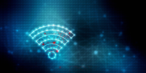 Aufkleber - 2d illustration WiFi symbol sign
