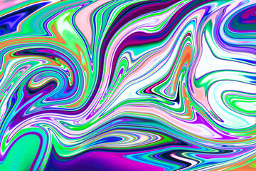 Leinwandbilder - Vibrant multi colored holographic abstract gradient blur background for overlay graphic design, banner, poster, themes