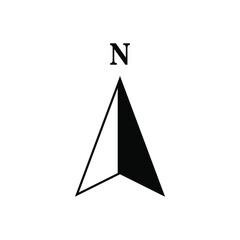 Poster - arrow compass icon design. arrow compass icon in trendy flat style. arrow compass icon illustration 
