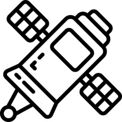 Sticker - satelite line icon