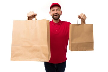 two-bag delivery man, Courier service