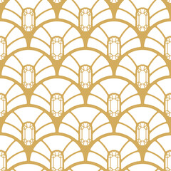 Poster - Abstract seamless pattern in Art Deco style.