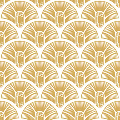 Poster - Abstract seamless pattern in Art Deco style.