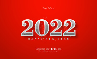 Wall Mural - 2022 happy new year with a classic elegant theme