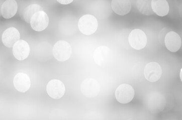 Wall Mural - blurred silver background with lights