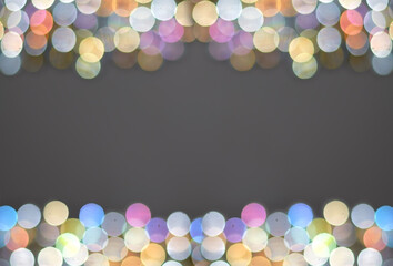 Wall Mural - blurred lights on a gray background