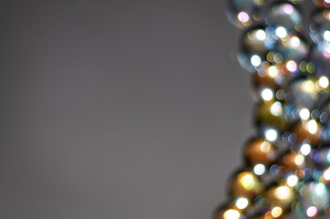 Wall Mural - blurred lights on a gray background