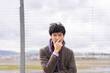 © 茂輝 田代 - 人物　スーツ　空港　男性