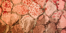 Red Brown Rustic Background Old Stone Wall Several Shades Of Pink