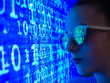 © Westend61 - Female computer hacker with binary code reflection on eyeglasses