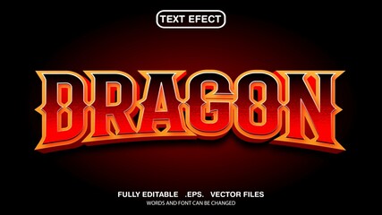 Poster - dragon theme effect text