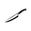 Chefs Knife Line Art Silhouette Design Element Art SVG EPS Logo PNG Vector Clipart Cutting Cut Cricut