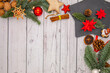 Weihnachtskarte Adventgruß mit weißem Hintergrund und Raum für eine persönliche Nachricht