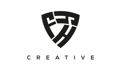 Shield letters FHY creative logo